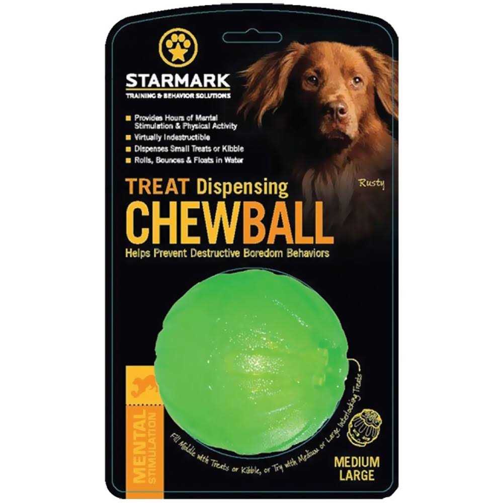 Starmark Treat Dispensing Chew Ball - Healthber
