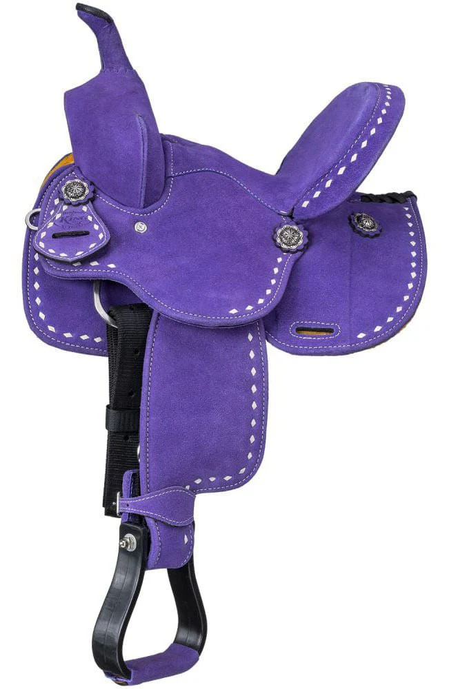 King Series Stratford Suede Barrel Saddle - Healthber