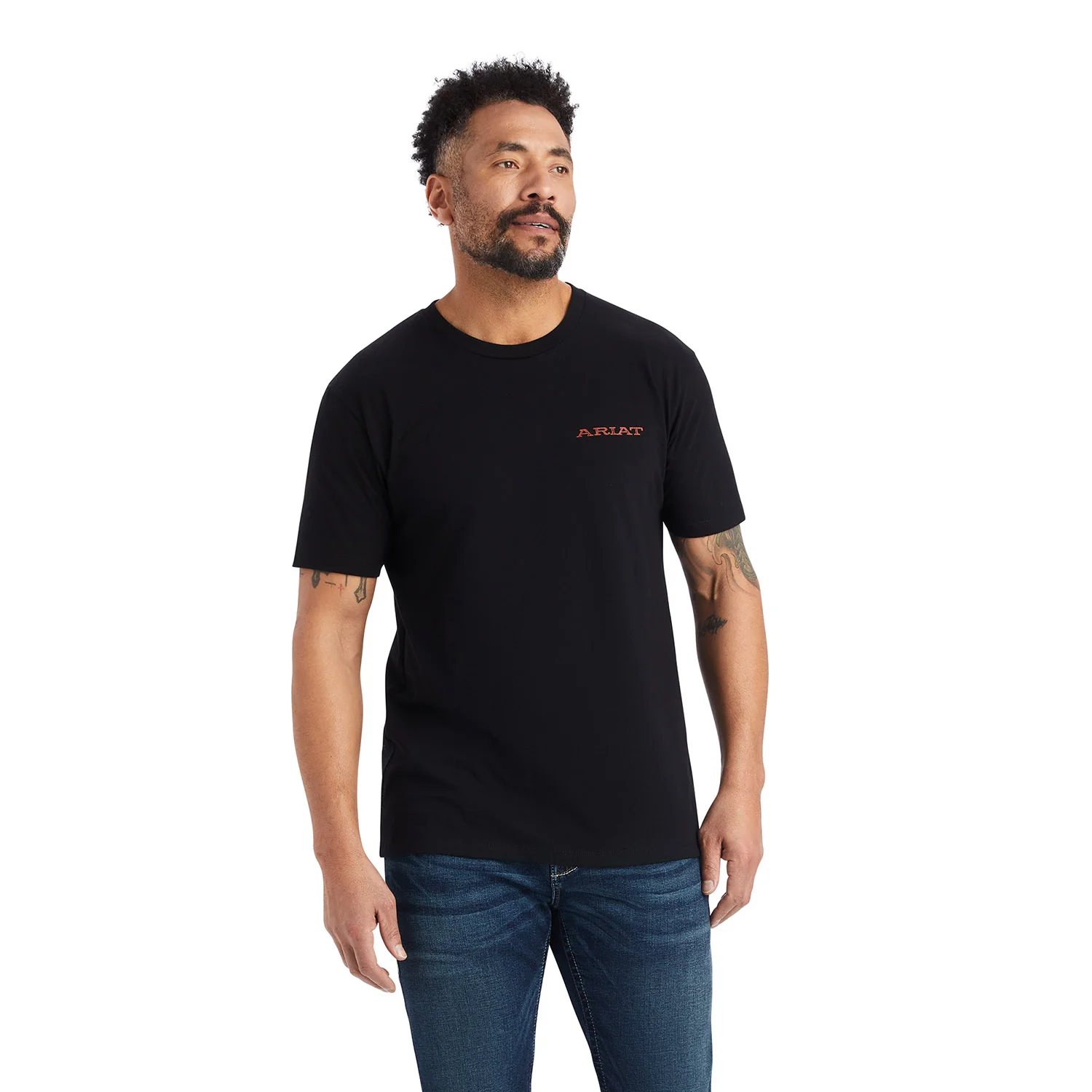 Ariat Men's Bronc Buster T-Shirt, Black - Healthber