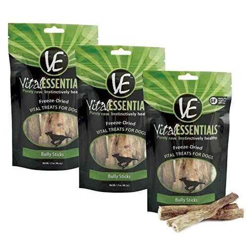 Vital Essentials Bully Sticks Freeze-Dried Dog Treats - Healthber