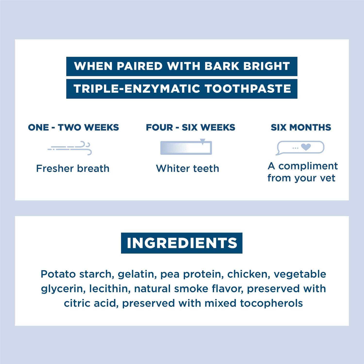 Bark Bright Dental Sticks for Large Dogs Chews - Healthber