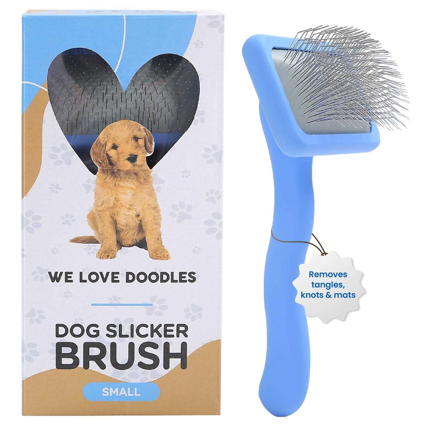 We Love Doodles Dog Slicker Brush Dog Doodle Brush for Grooming Pet Hair Dog Brush - Healthber