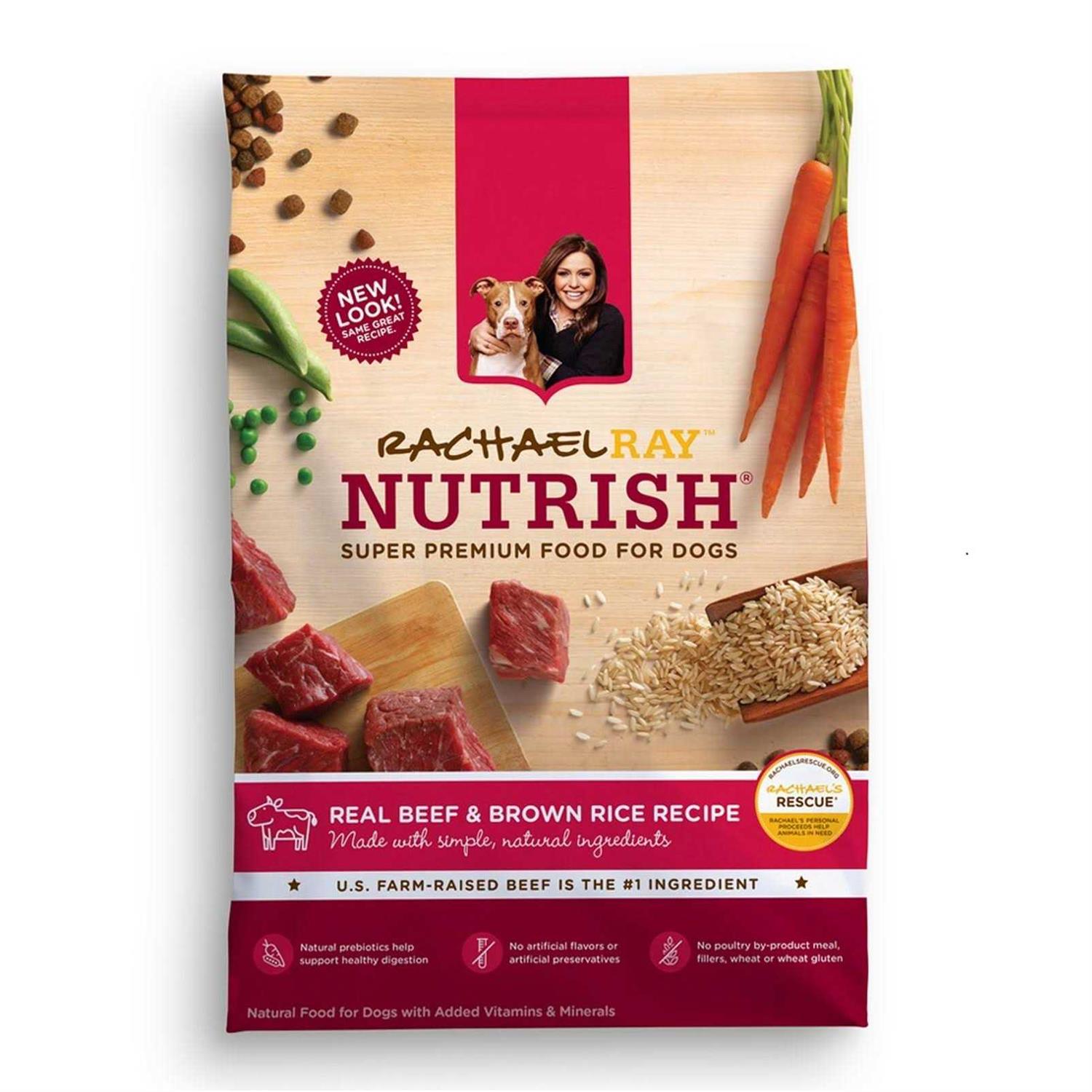 Rachael Ray Nutrish Real Beef Pea & Brown Rice Dry Dog Food - Healthber