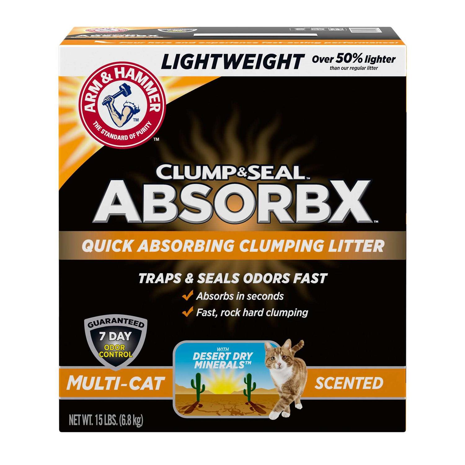 Arm & Hammer Clump & Seal AbsorbX Clumping Litter - Healthber
