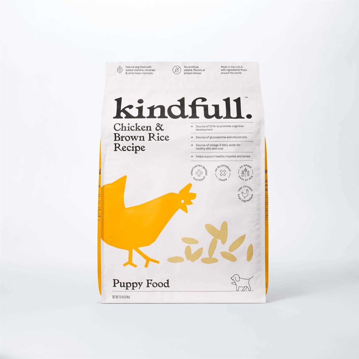 Kindfull Chicken and Brown Rice Puppy Recipe Dry Dog Food - Healthber
