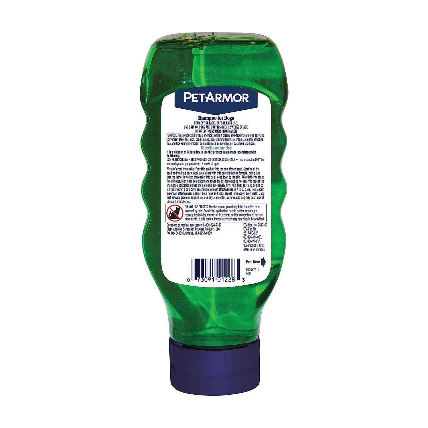 PetArmor Flea and Tick Shampoo for Dogs Sunwashed Linen Scent - Healthber