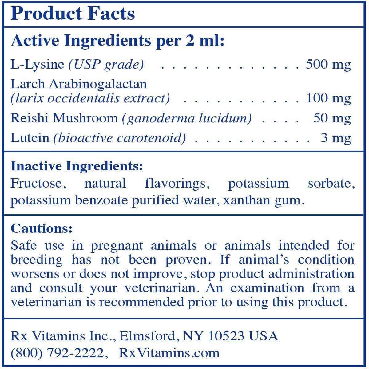 Rx Vitamins Liquid Immuno for Pets - Healthber