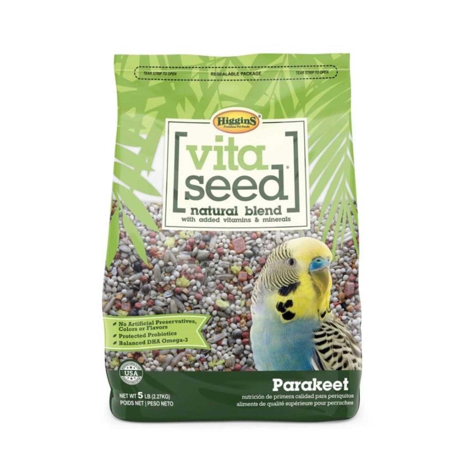 Higgins Vita Seed Parakeet Food - Healthber