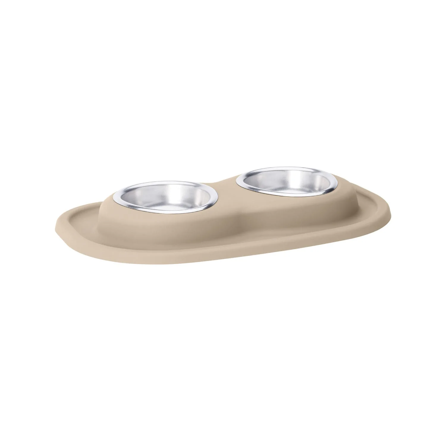 WeatherTech Double Low Pet Feeding System, Stainless Steel - Healthber