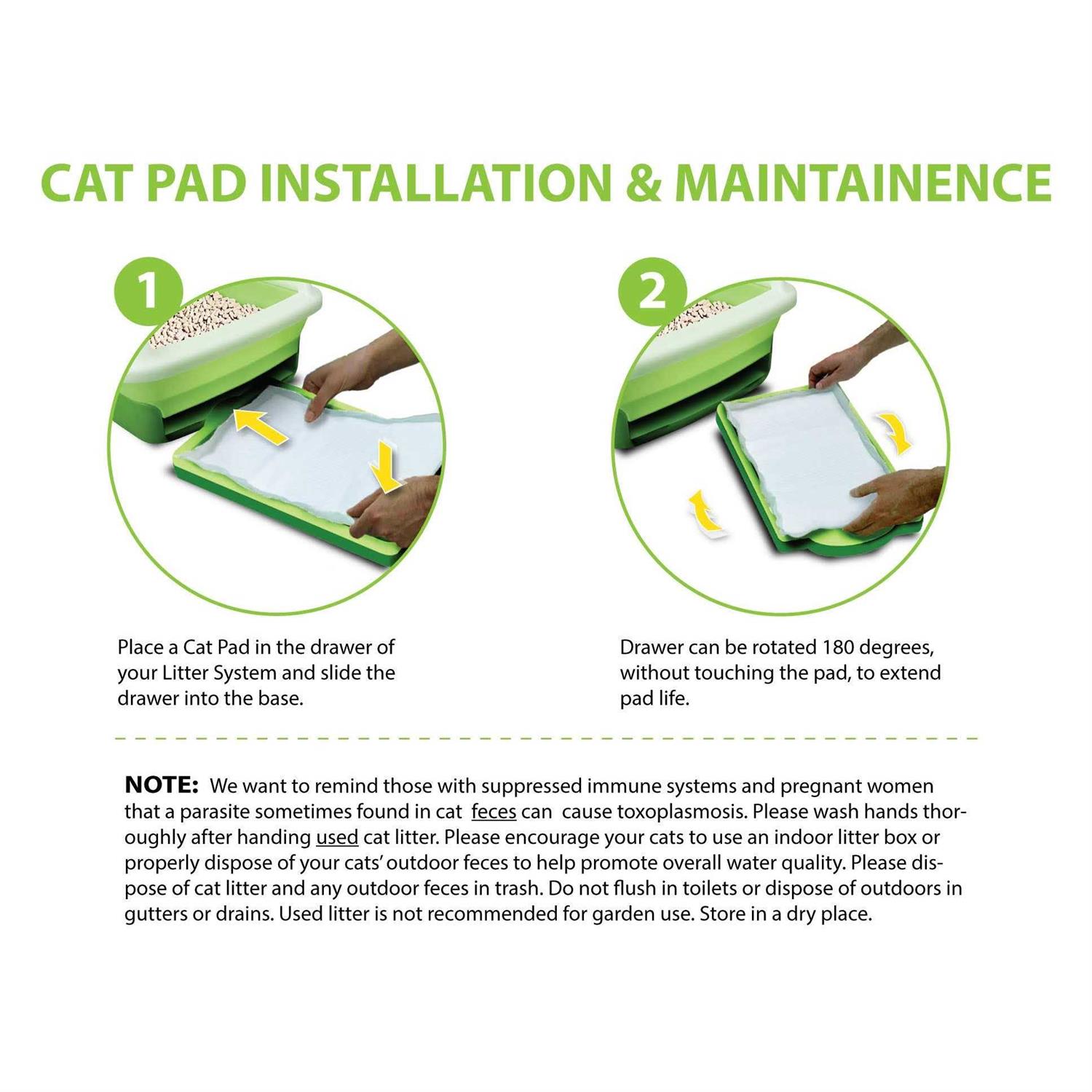 20ct Paw Inspired Cat Pads Generic Refills for Tidy Cats Breeze Cat Litter Box Pads System - Healthber