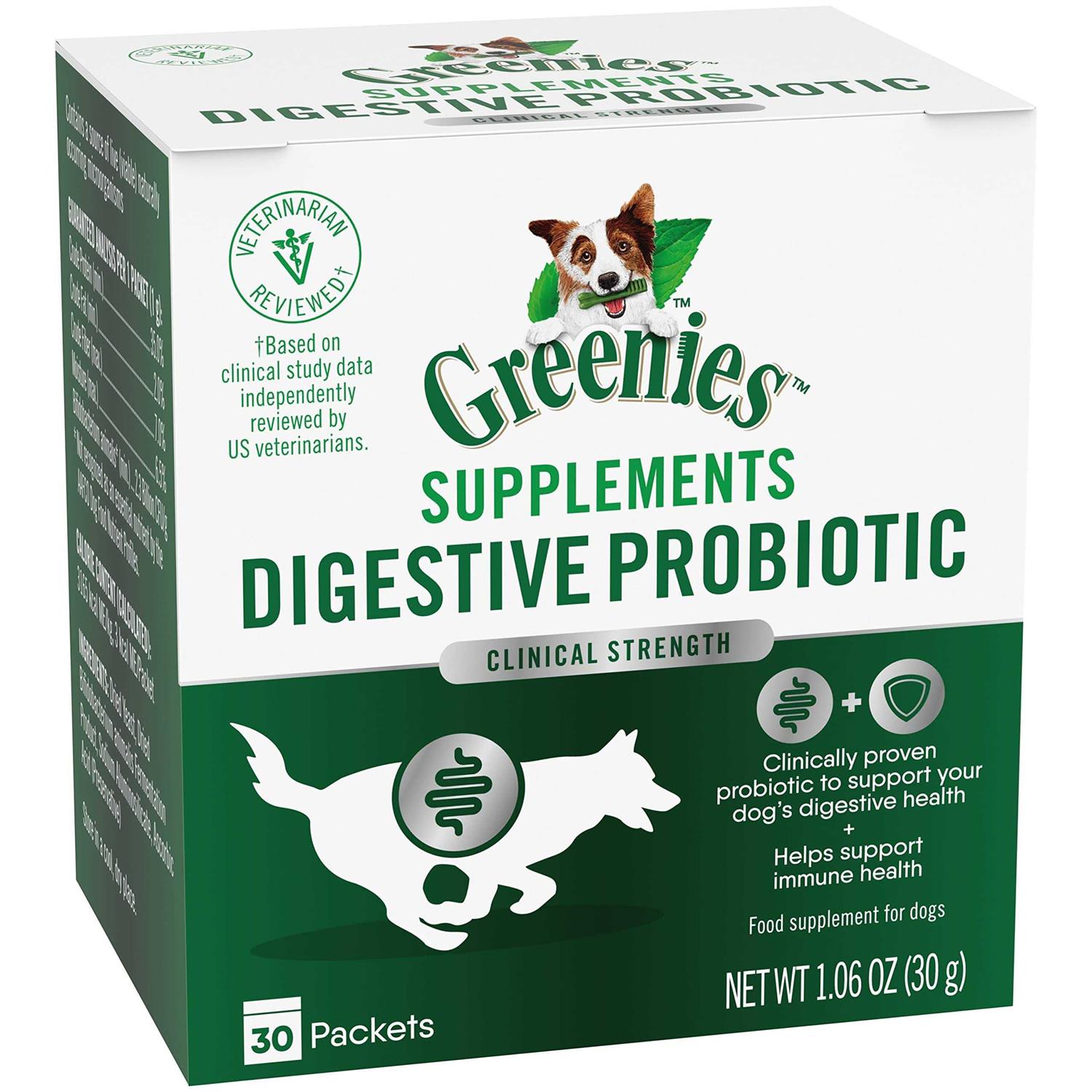 Greenies Digestive Probiotic Supplement Powder for Dogs - Healthber