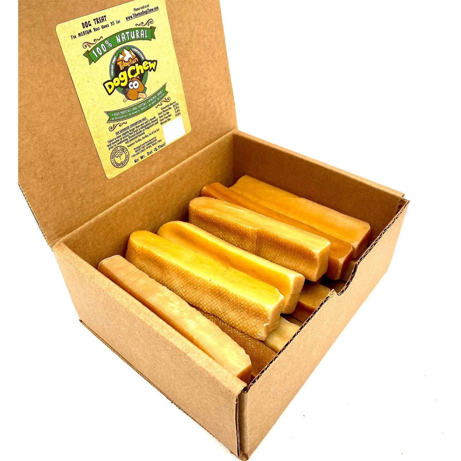 Tibetan Dog Chew All Natural Himalayan Yak cheese Long Lasting Treats for Aggressive chewers Keeps Dogs Busy and Entertained I - Healthber