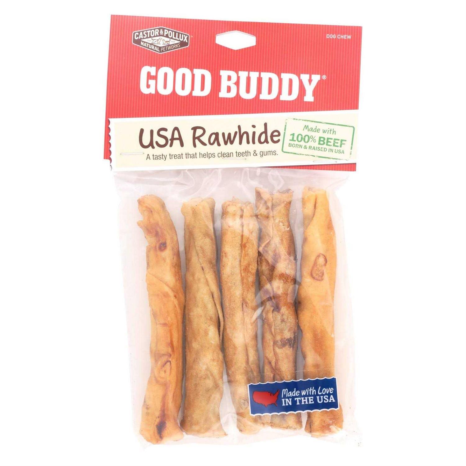 Castor & Pollux Good Buddy Dog Chew USA Rawhide - Healthber