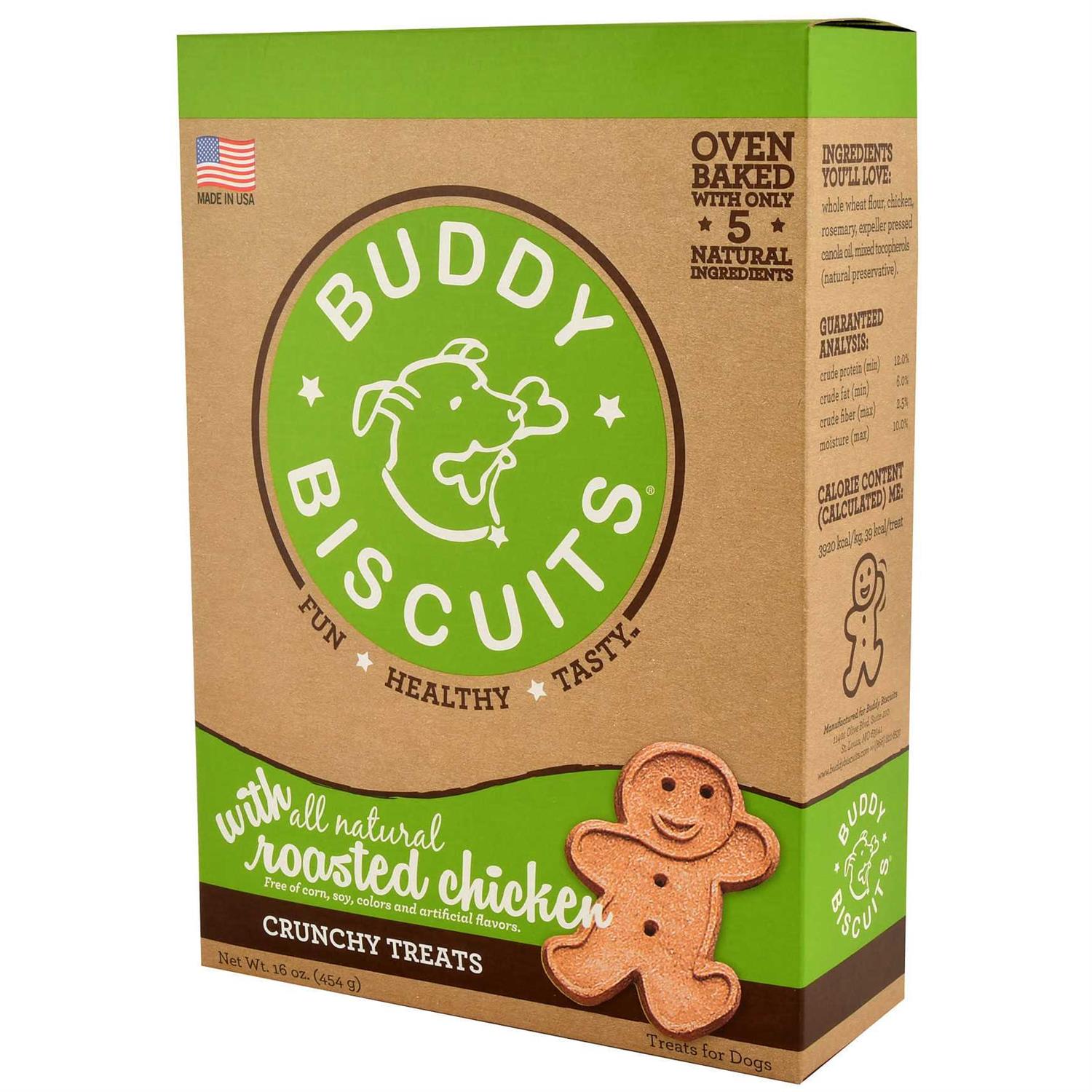 Buddy Biscuits Roasted Chicken Dog Treats - Healthber