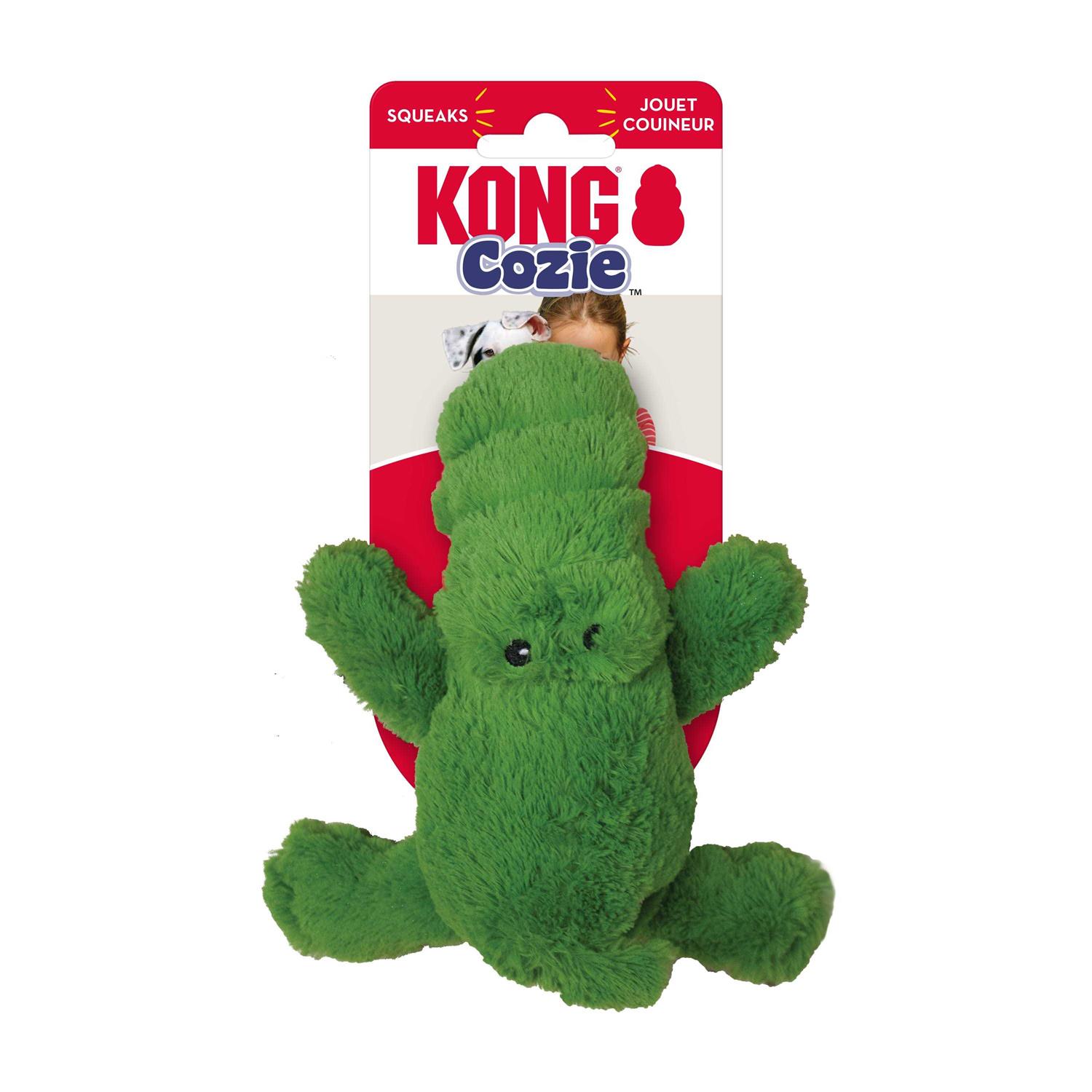 KONG Ali Alligator Cozie Dog Toy - Healthber