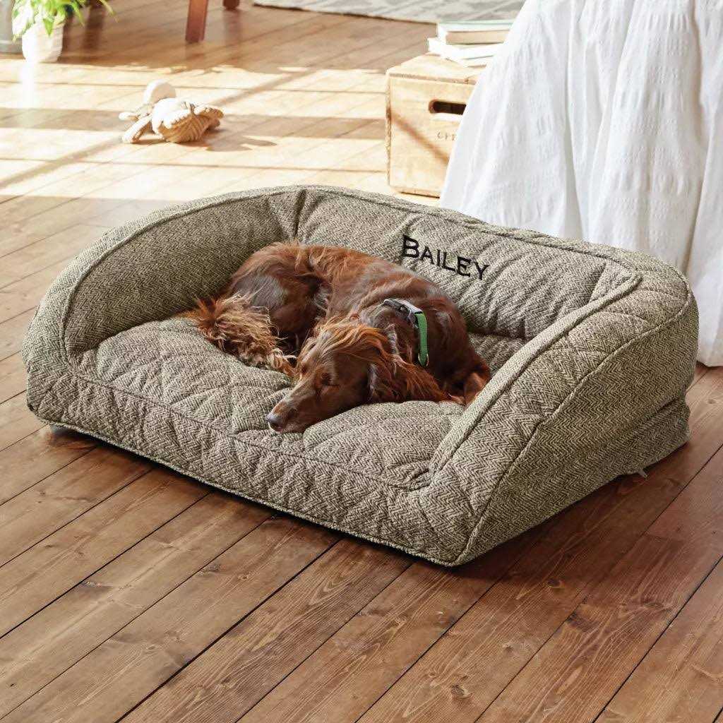 Orvis ComfortFill-Eco Bolster Dog Bed - Healthber