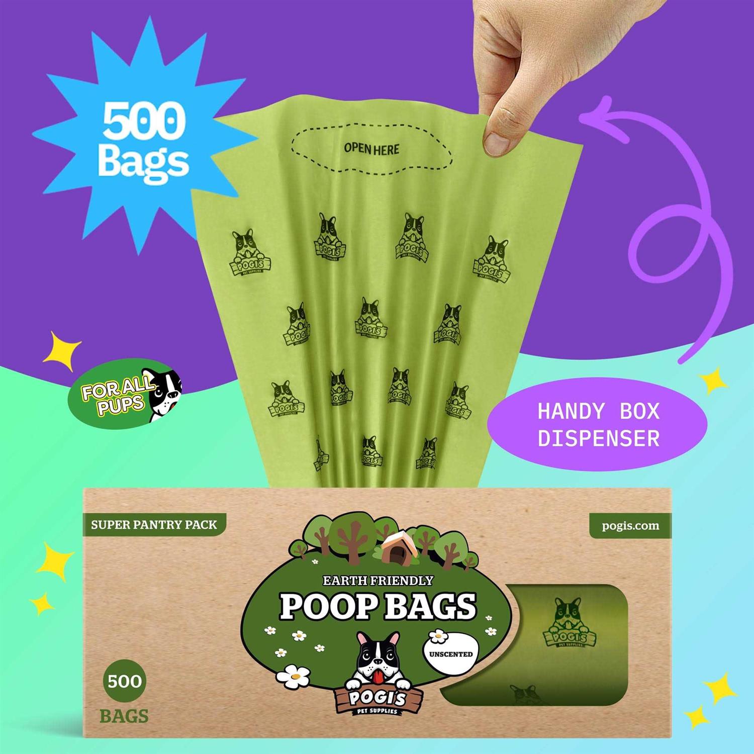 Pogi’s Pet Supplies Poop Bags 500 Dog Poop Bags for Yards - Healthber