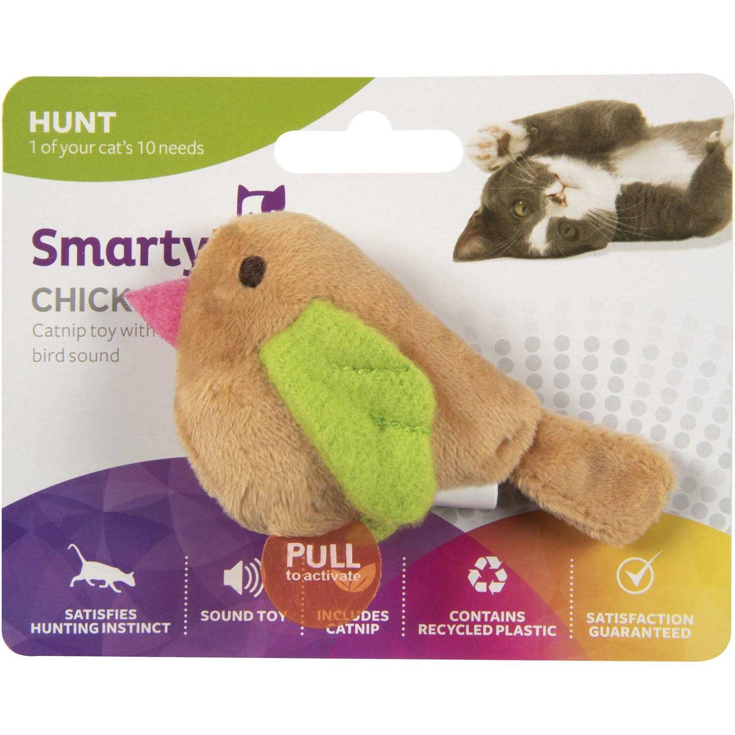SmartyKat Chickadee Chirp Electronic Bird-Sound Cat Toy - Healthber