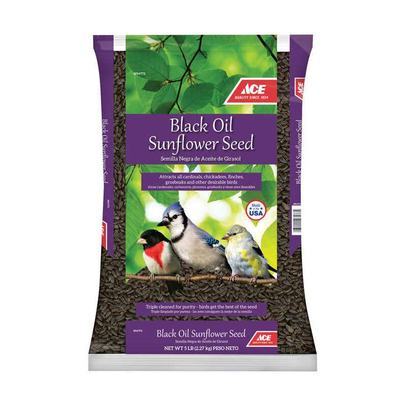 Ace Songbird Black Oil Sunflower Seed Wild Bird Food - Healthber