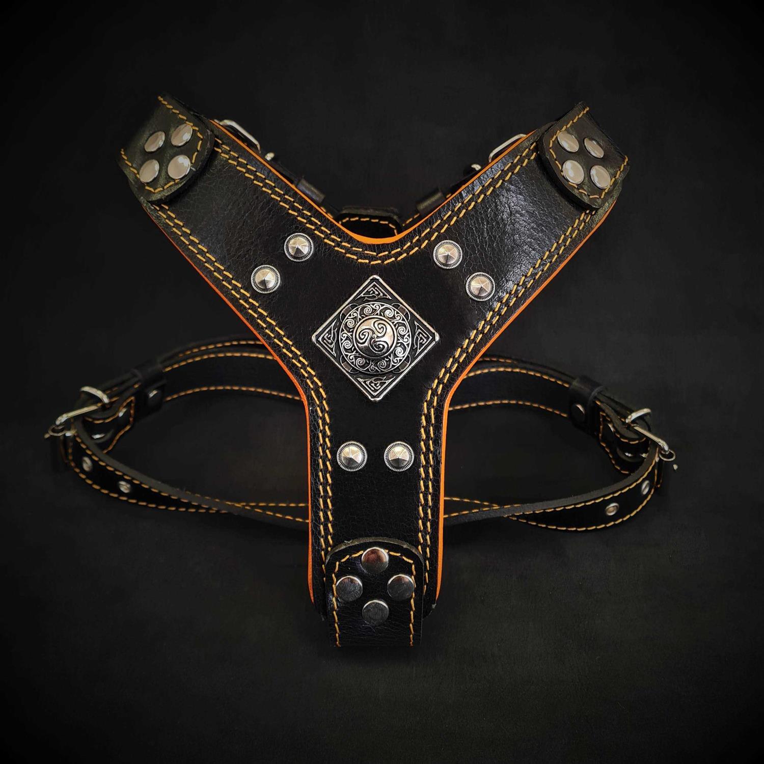 Bestia EROS Dog Leather Harness - Healthber