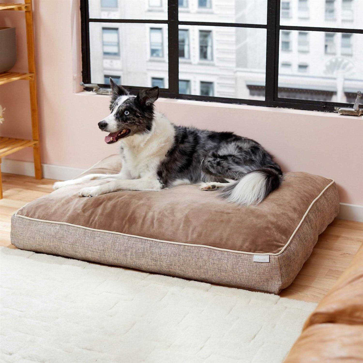 Frisco Plush Orthopedic Pillow Dog Bed w/Removable COVER - Healthber