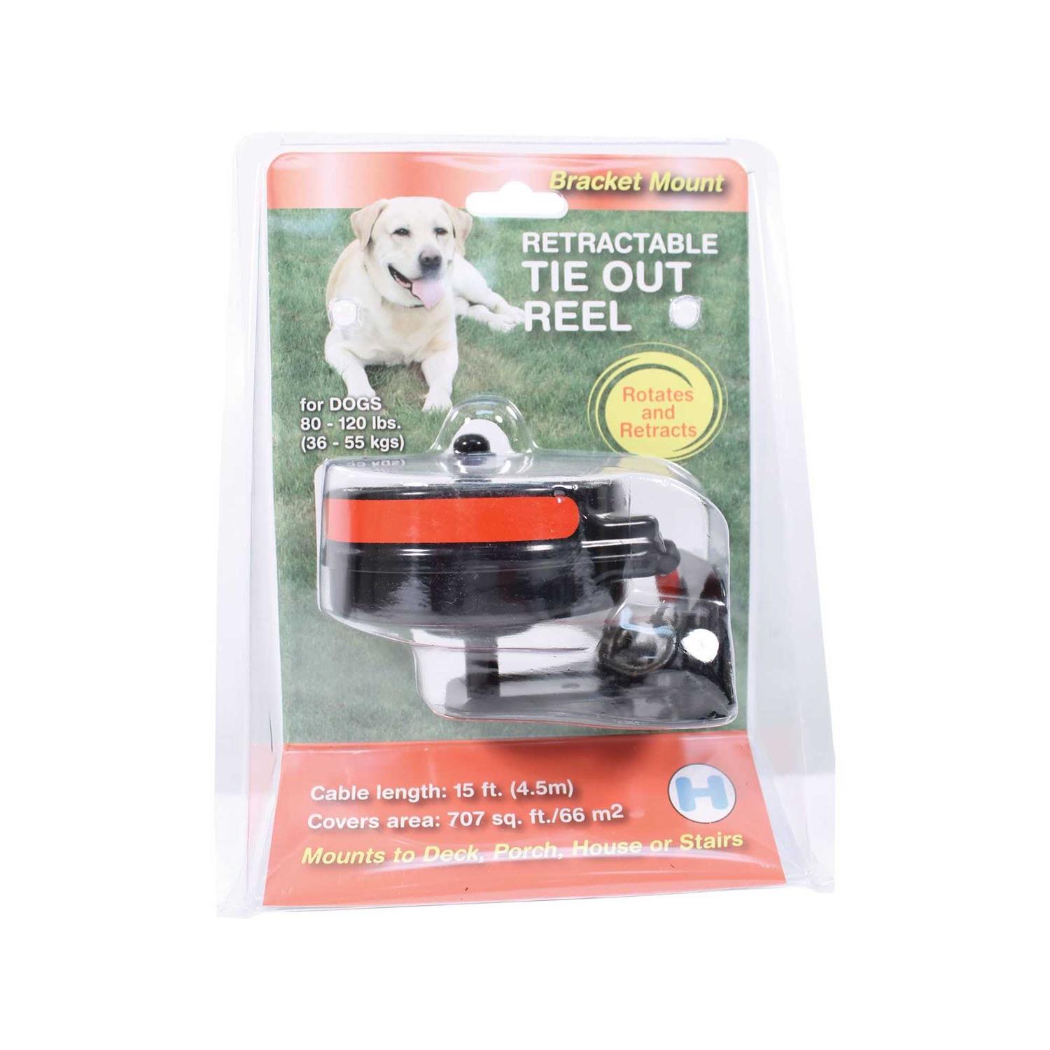 Lixit Bracket Mount Retractable Tie Out Reel - Healthber