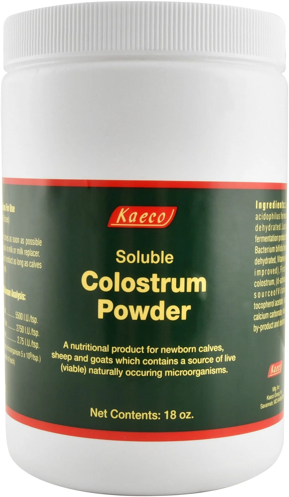 Kaeco Soluble Colostrum Supplement Powder, 18 oz - Healthber
