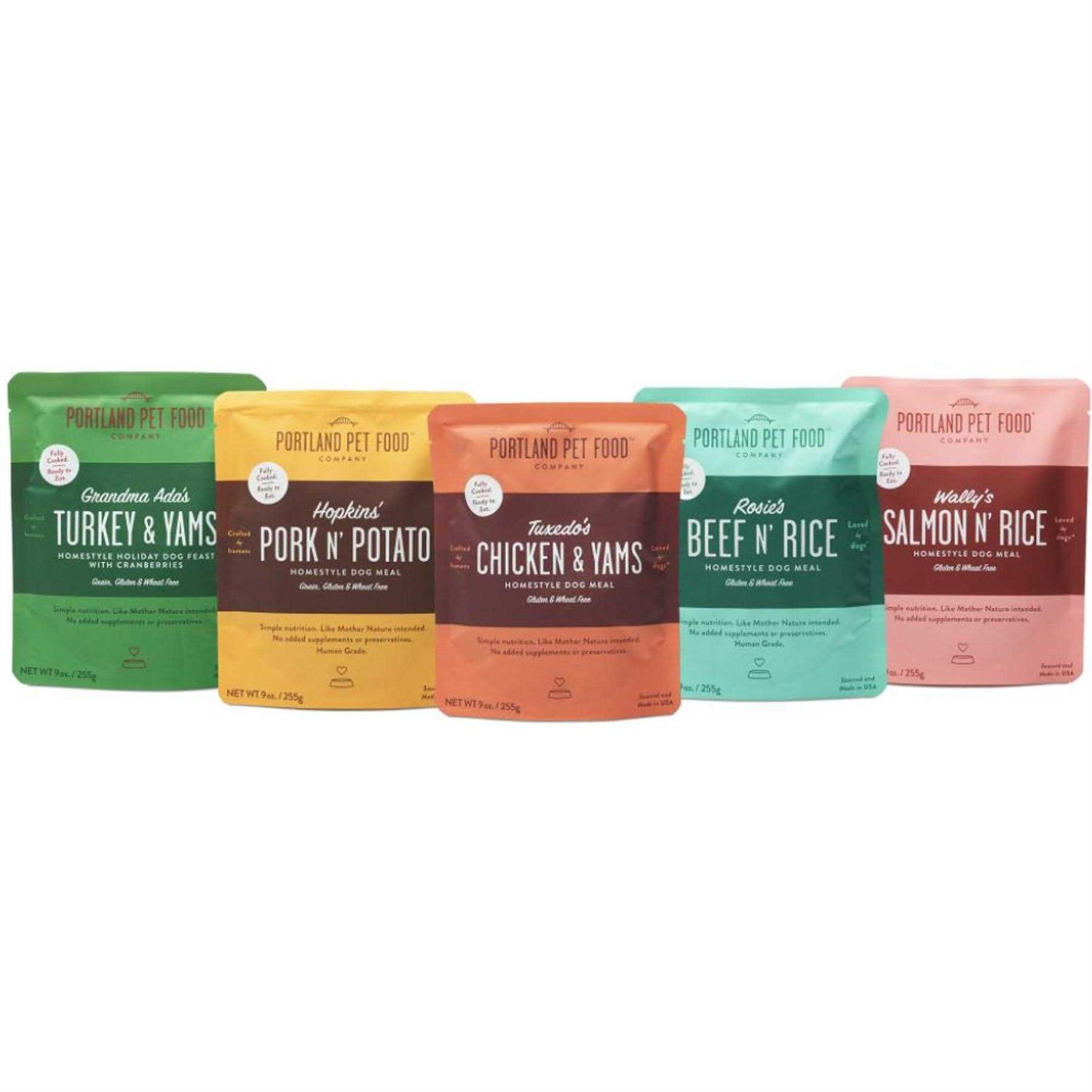 CRAFTED BY HUMANS LOVED BY DOGS Portland Pet Food Company Human-Grade Dog Food Pouch - Healthber