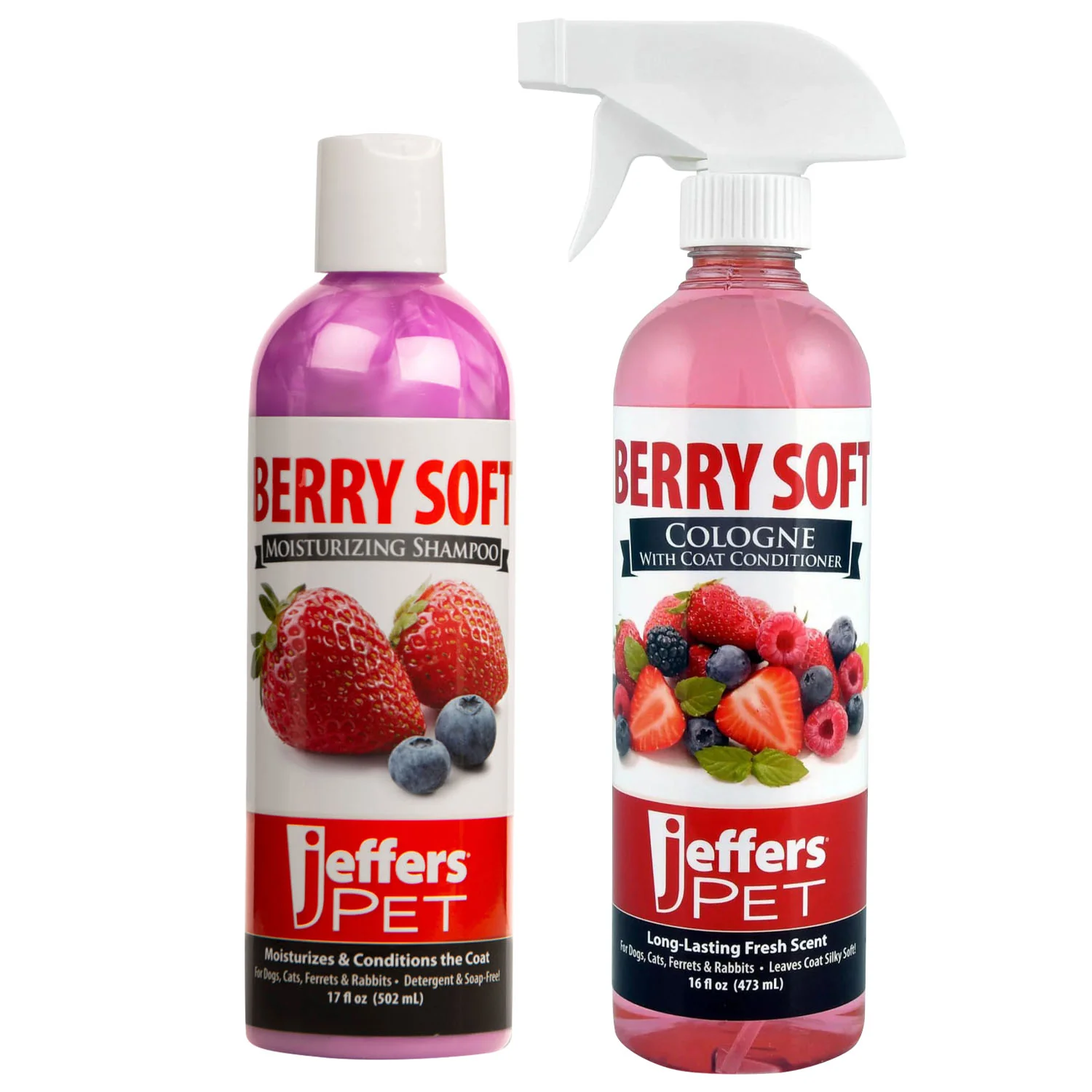 Berry Soft Pet Shampoo & Cologne, 2 Piece Kit - Healthber
