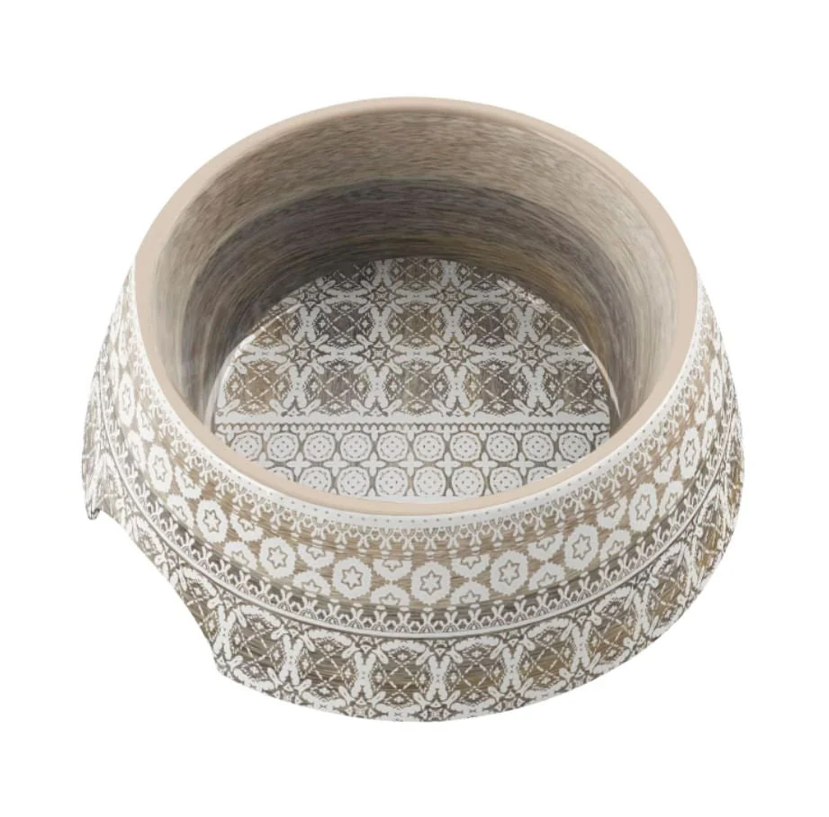 Moroccan Wood Double Wall Bowl - Healthber