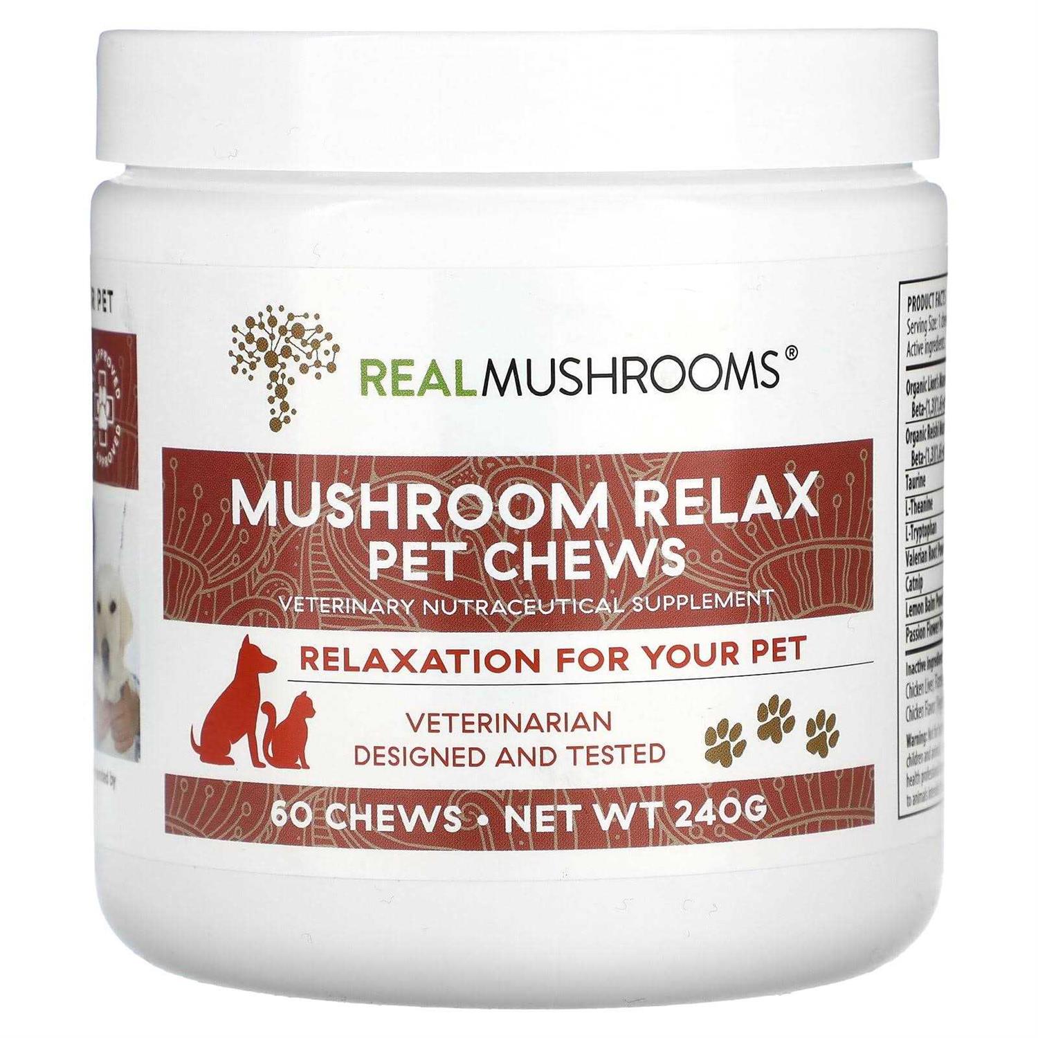 Real Mushrooms Mushroom Relax Pet Chew - Healthber