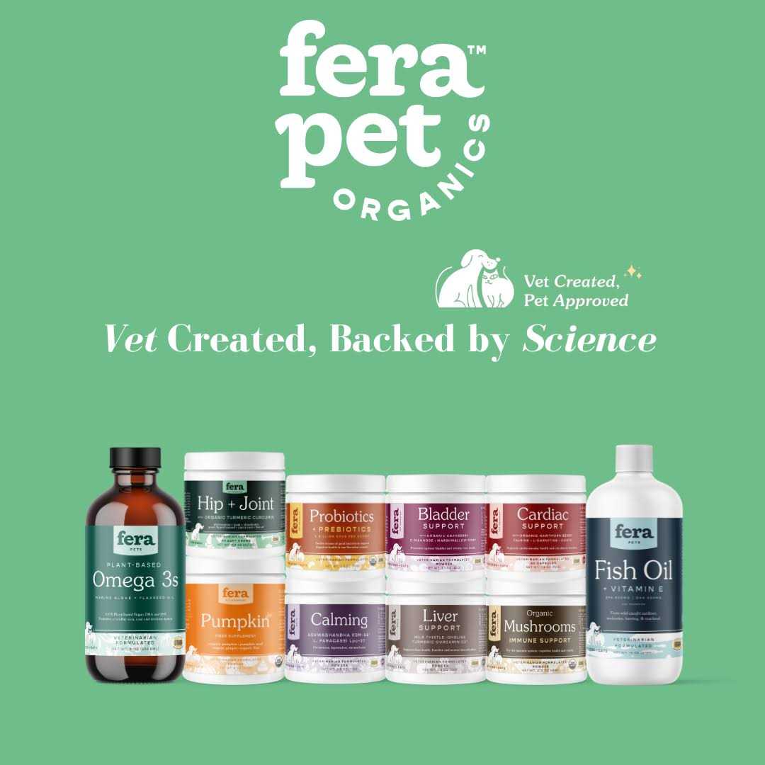 Fera Pet Organics Probiotics with Organic Prebiotics for Dogs & Cats - Healthber