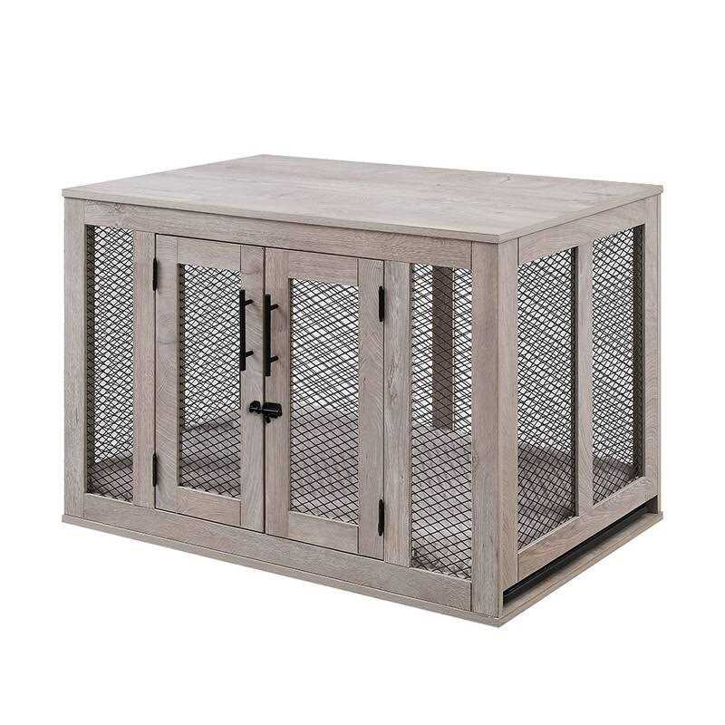 Unipaws Dog Crate with Cushion and Tray - Healthber