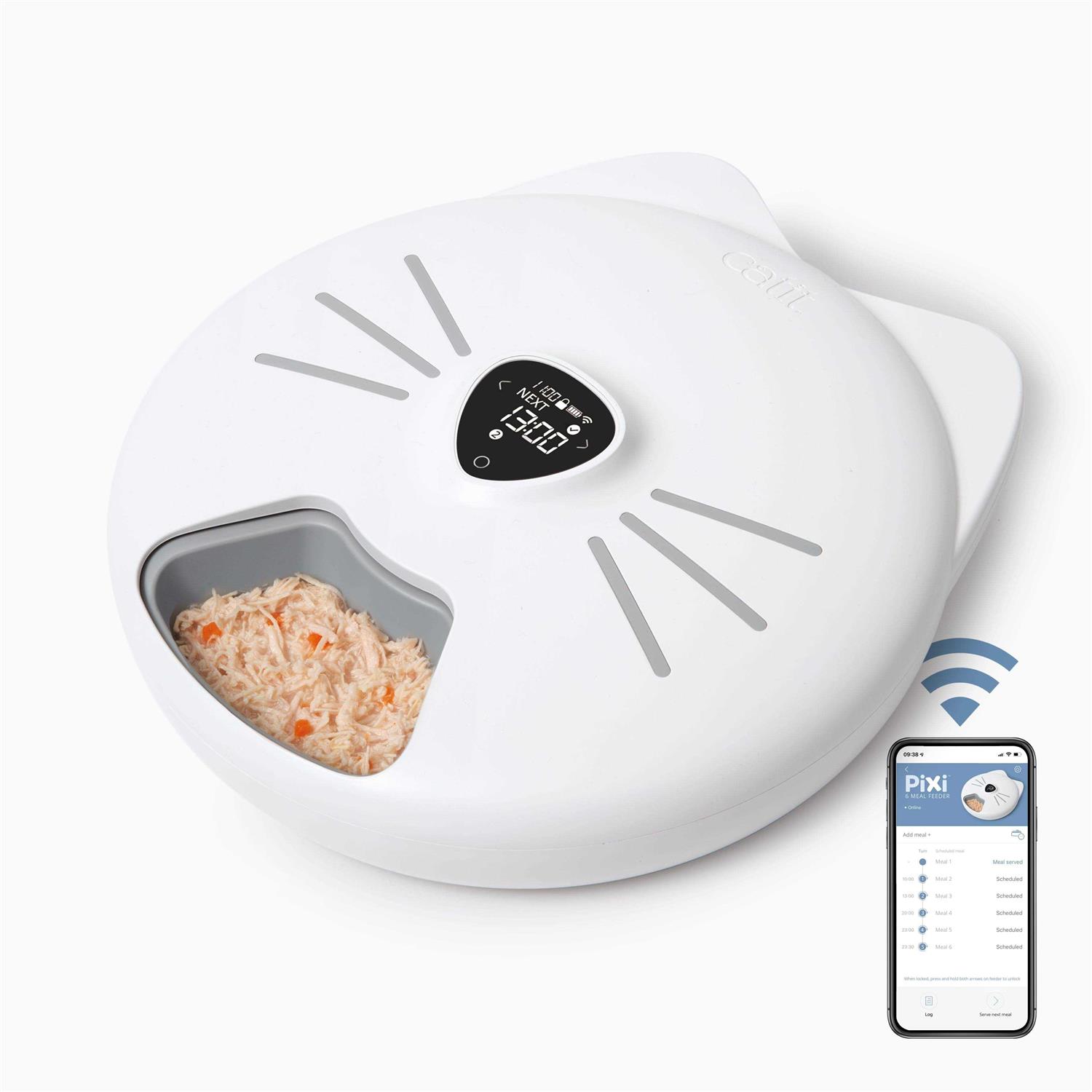 Catit Pixi Smart 6 Meal Feeder - Healthber