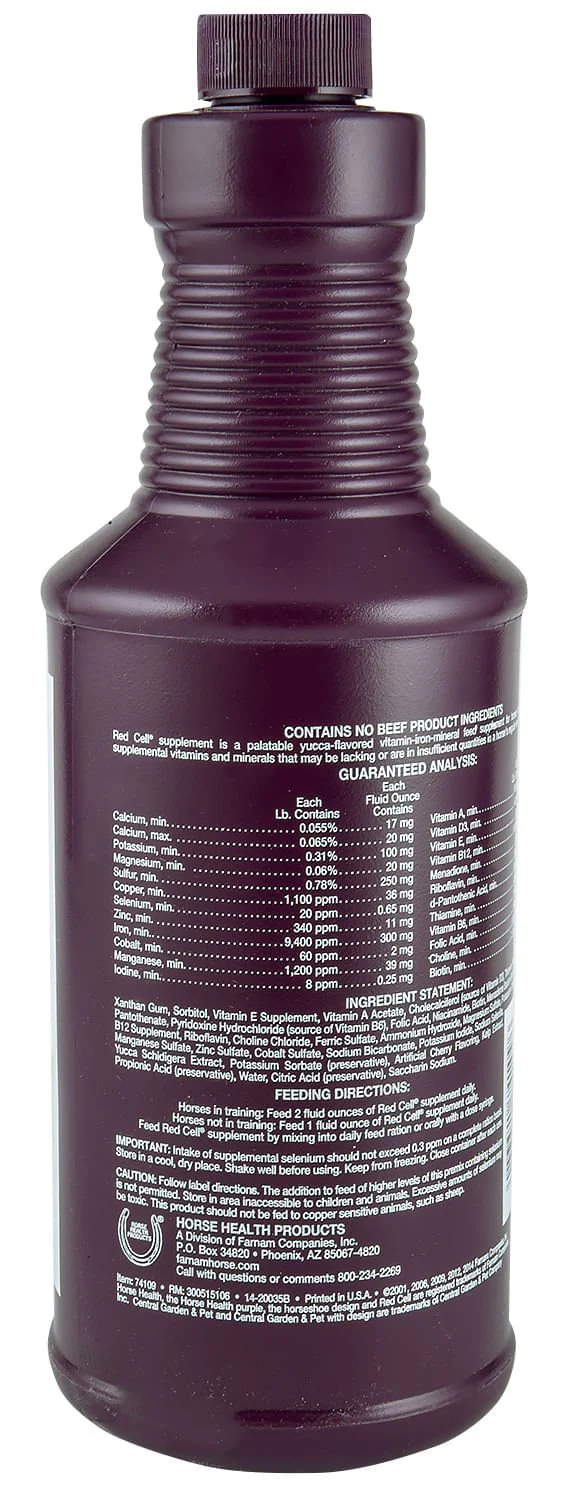 Red Cell Horse Supplement for Energy & Stamina - Healthber