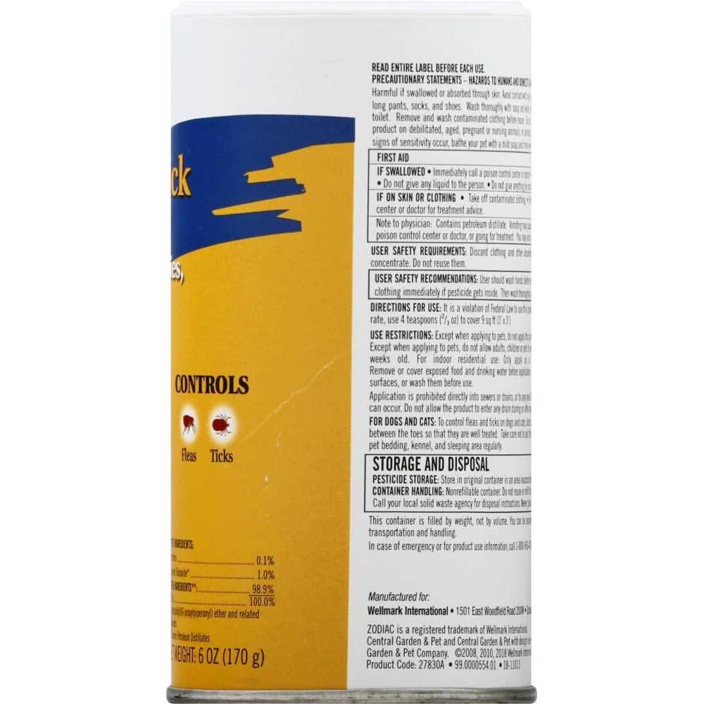 Zodiac Flea & Tick Powder for Dogs - Healthber