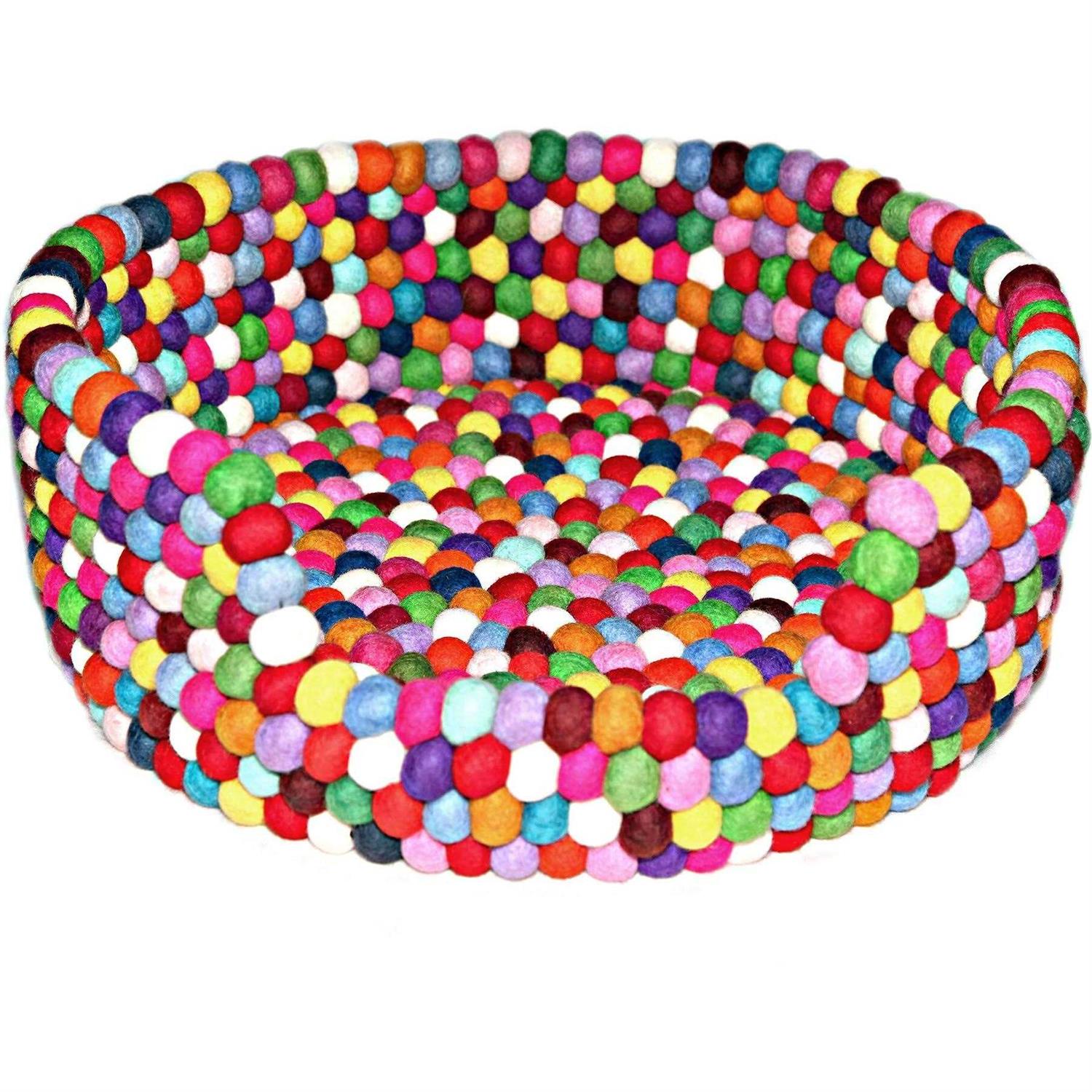 Durkha Premium Felt Bolster Dog Bed - Healthber