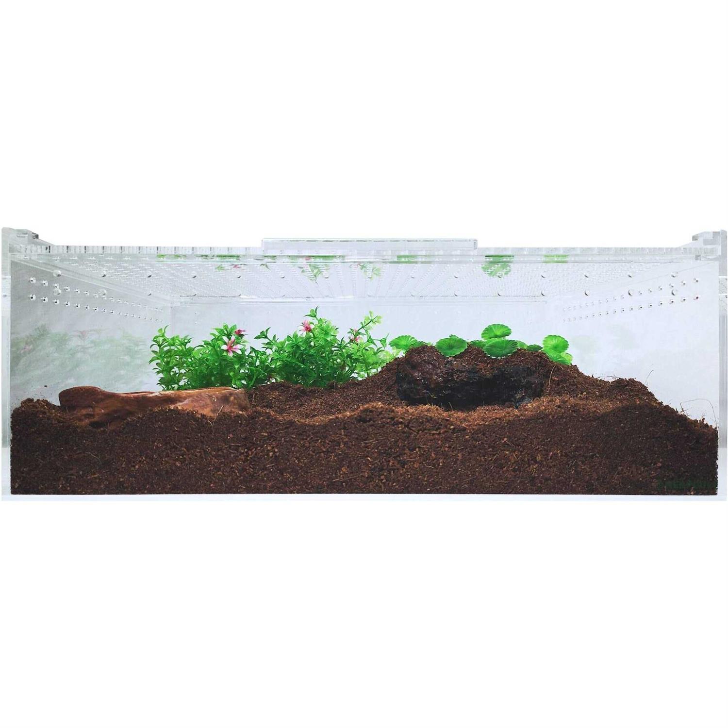 HerpCult Acrylic Terrarium Extra Large Flat YKL40A - Healthber