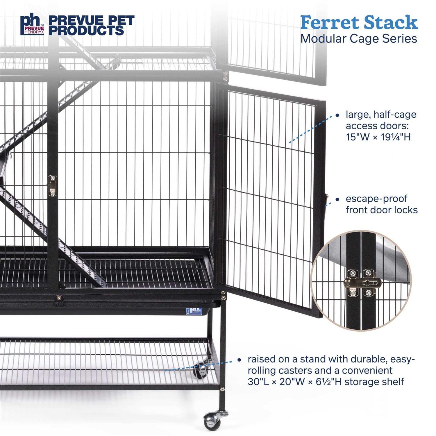 Prevue Pet Products Ferret Stack Home Two Story - Healthber