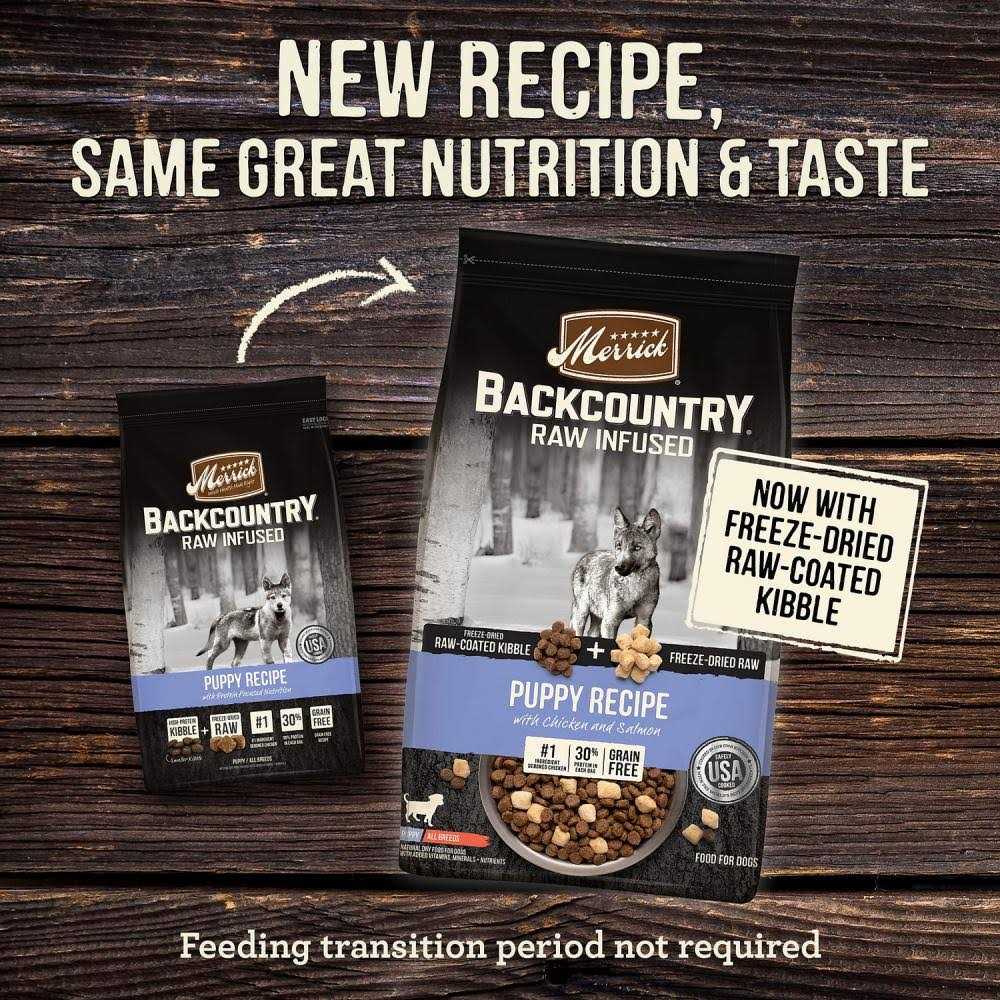 Merrick Backcountry Raw Infused Grain Free Puppy Recipe Dog Food - Healthber