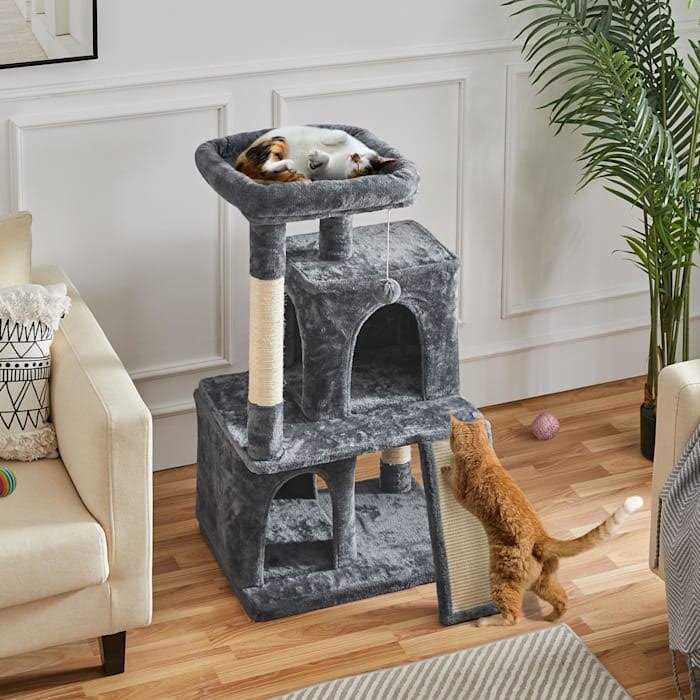 Topeakmart Cat Tree with 2 Condos - Healthber