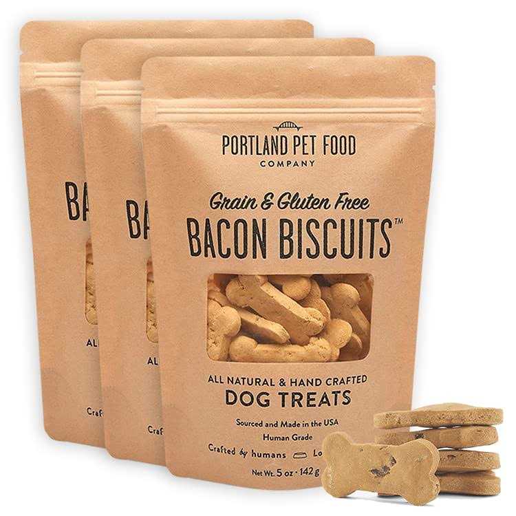Portland Pet Food Company All-Natural Dog Treat Biscuits Multipack Flavor Variety Pack w/ Bacon - Healthber