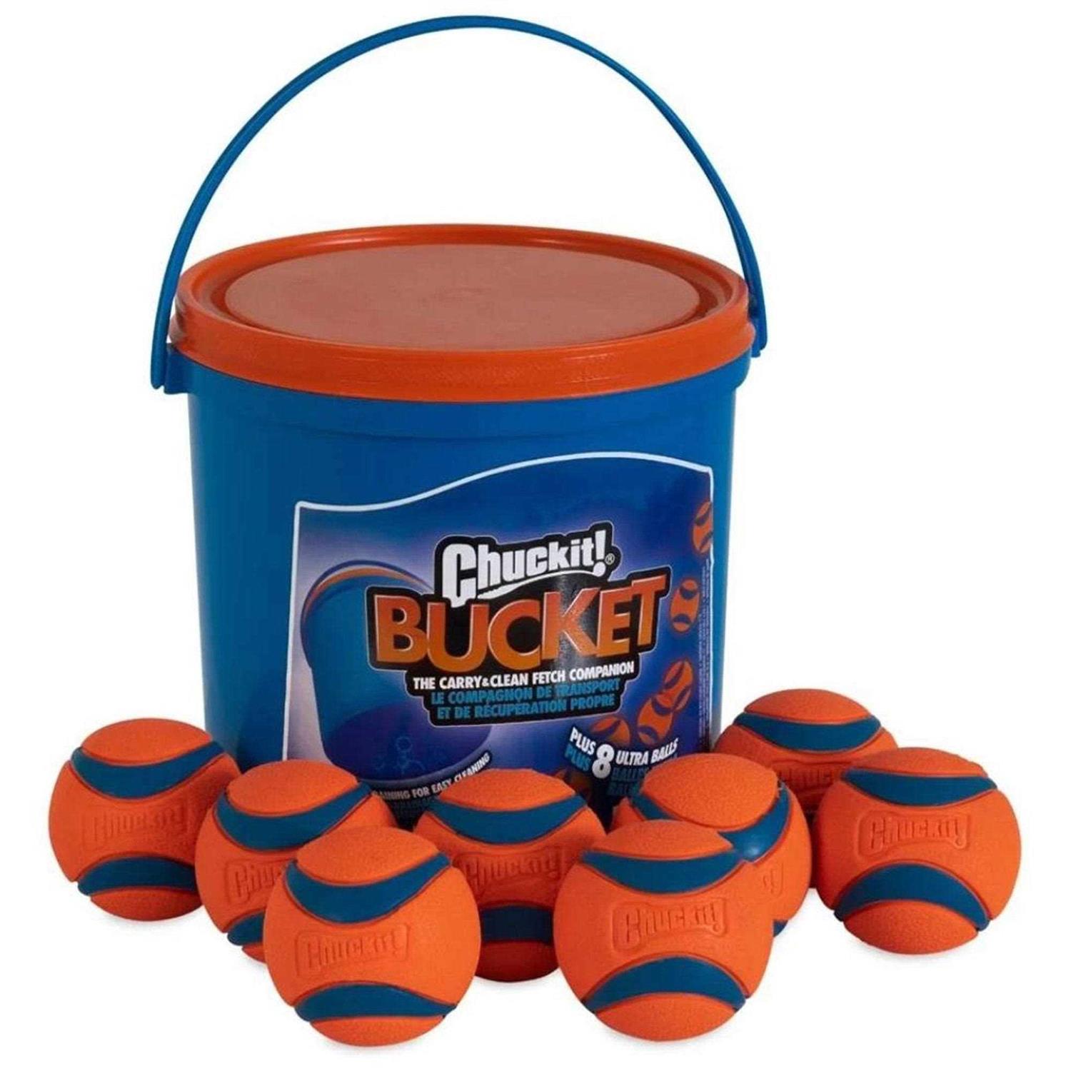 Chuckit! Bucket with Ultra Ball Dog Toy - Healthber
