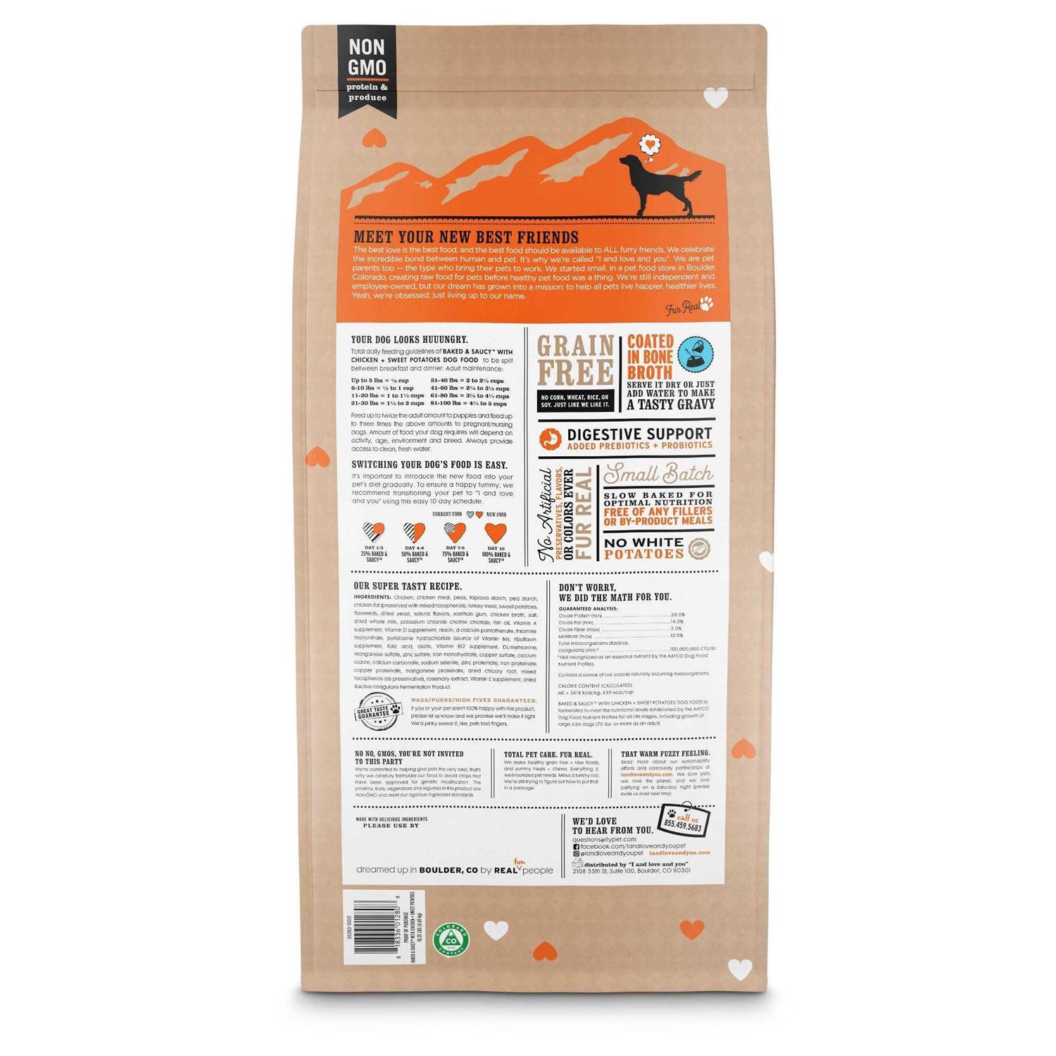 I and Love and You Dog Food Baked Saucy - Healthber