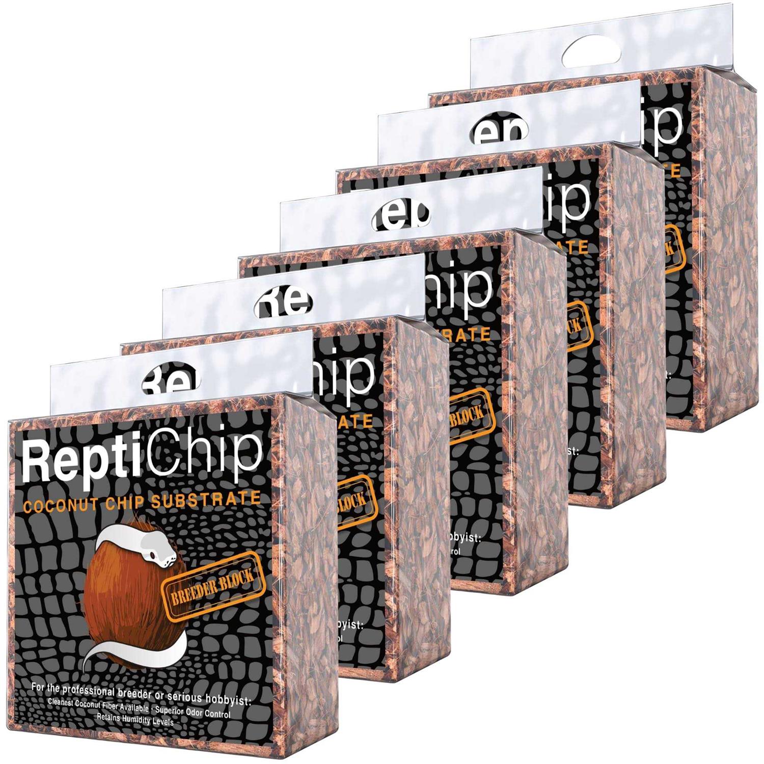 Reptichip Compressed Coconut Chip Substrate for Reptiles 72 Quart Coco Chips Brick Bedding - Healthber