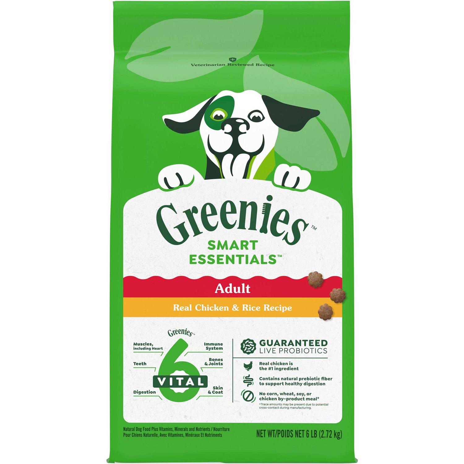 Greenies Smart Essentials Adult High Protein Dry Dog Food Real Chicken & Rice Recipe - Healthber