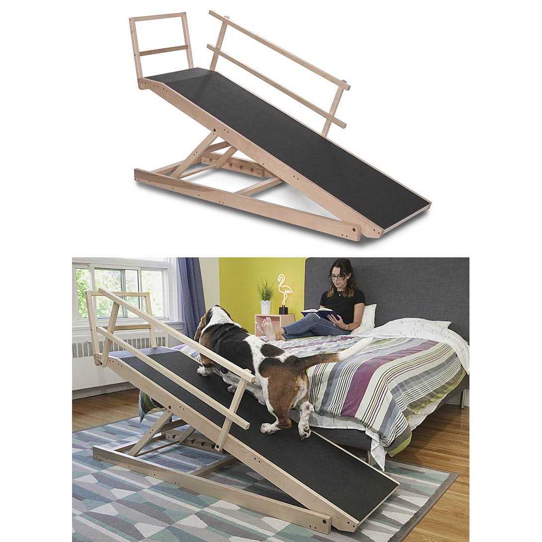 Doggoramps Large Bed Ramp for Big & Medium Dogs Adjustable Height Sturdy - Healthber