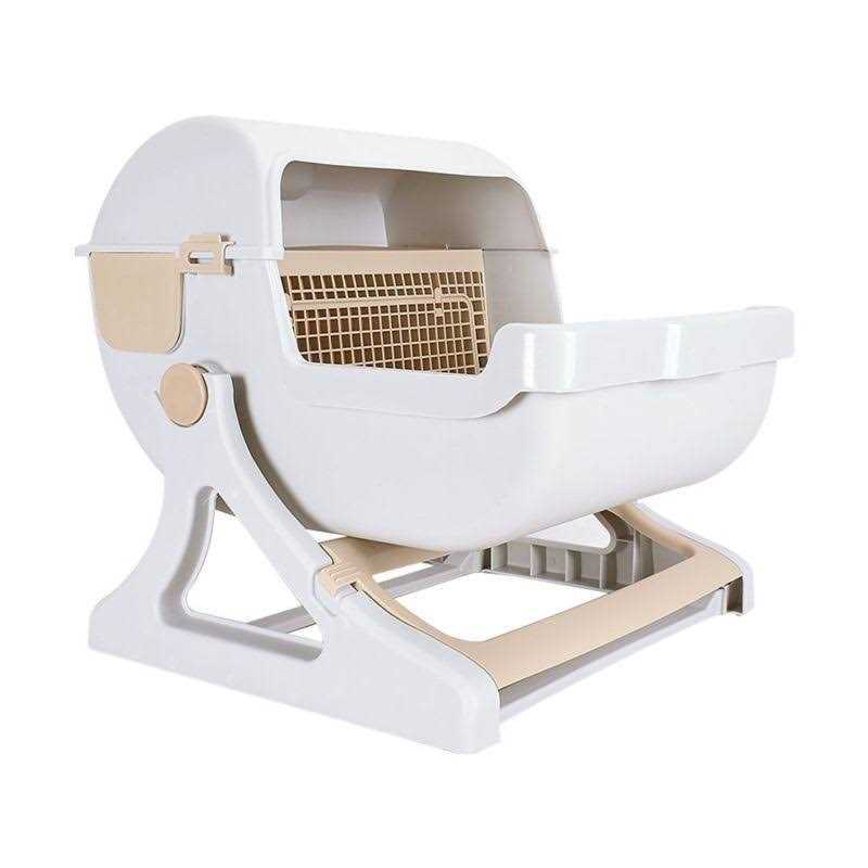 Le you pet semi-automatic quick cleaning cat litter box - Healthber