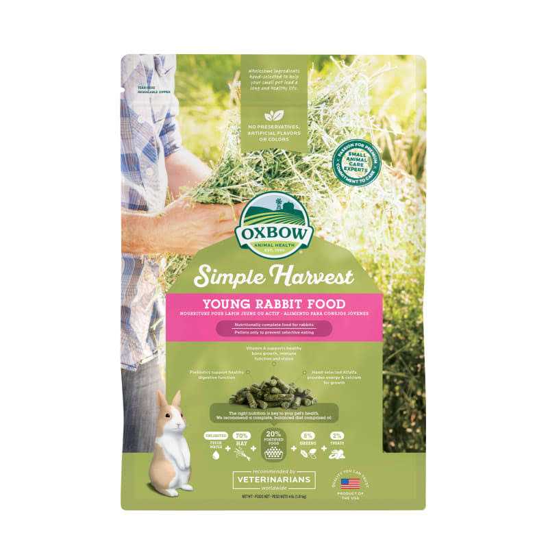 Oxbow Simple Harvest Young Rabbit Food - Healthber