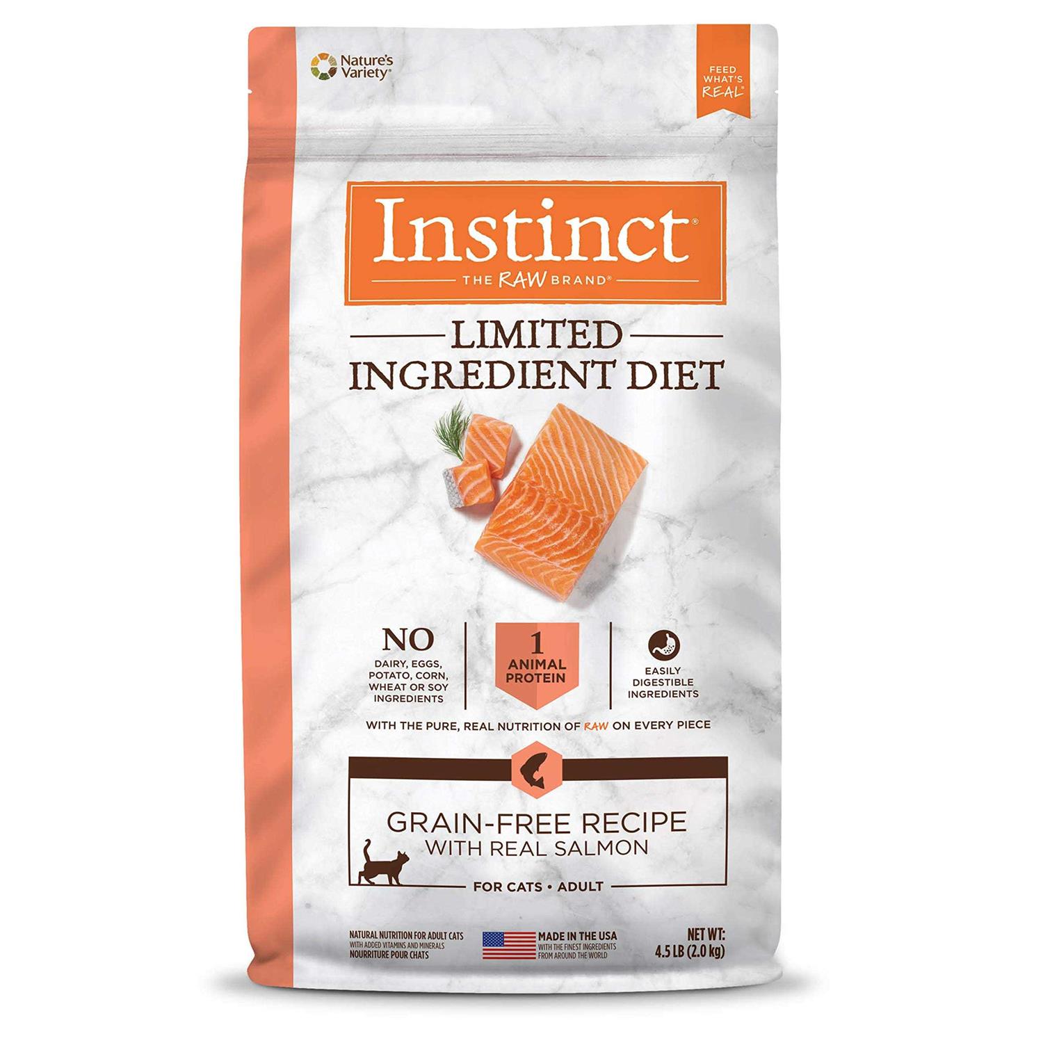 Instinct Limited Ingredient Diet Grain Free Recipe with Real Salmon Dry Cat Food - Healthber